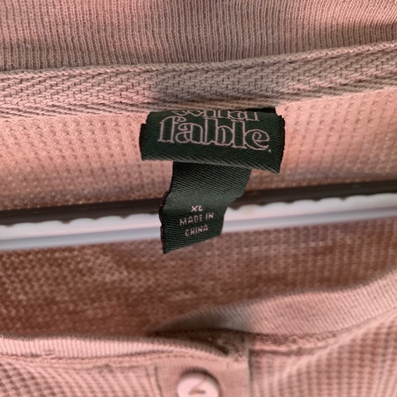 Wild fable Cropped rose colored Henley - Picture 4 of 4